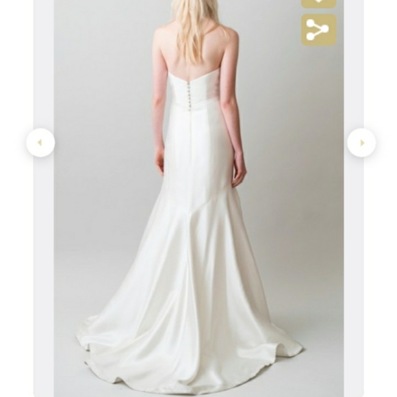 NWT.Jenny Yoo Women's London Mikado Silk Wedding Dress - Picture 7 of 10